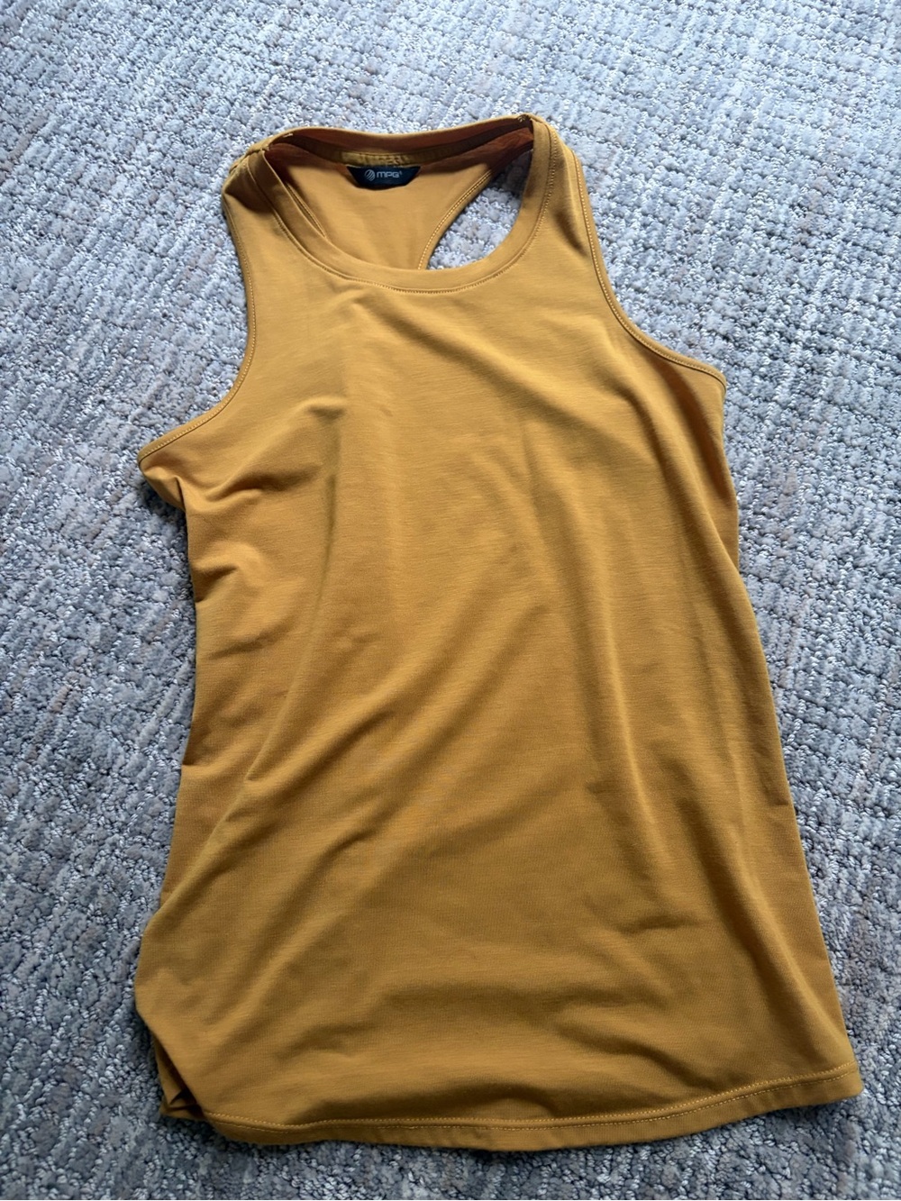 MPG Women's Mustard Yellow Racerback Tank